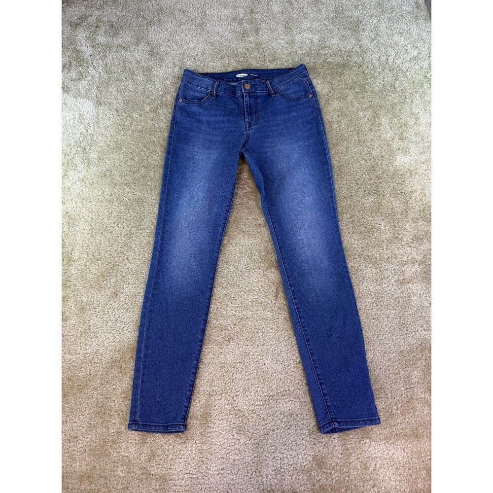 Old Navy Jeans Women’s Size 4 Super Skinny Blue Medium Wash Mid Rise 30x28 D316